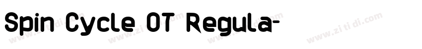 Spin Cycle OT Regula字体转换